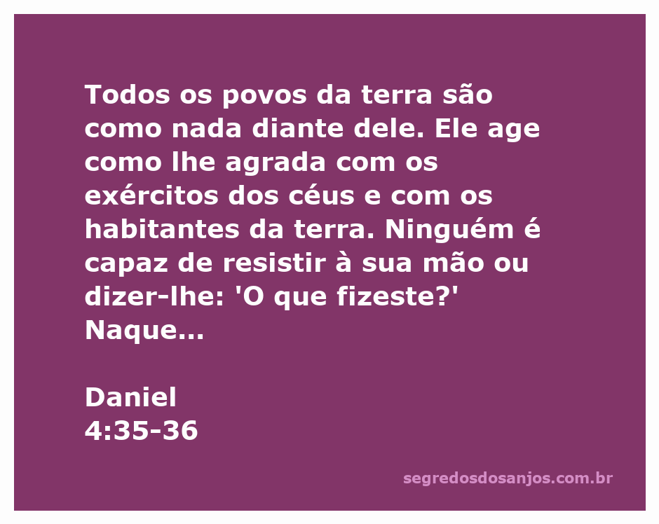 Ilustração do versículo de Daniel 4:35-36, destacando a soberania de Deus sobre os reinos da terra e a restauração do entendimento do rei.