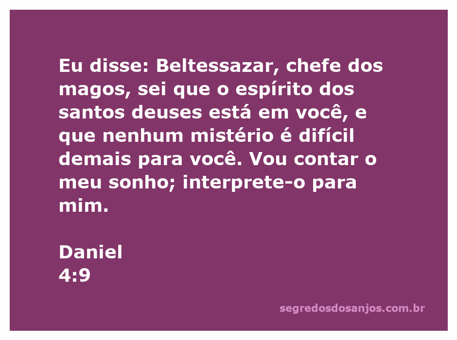 Representação artística de Daniel conversando com Beltessazar sobre um sonho, simbolizando a sabedoria e a interpretação divina.