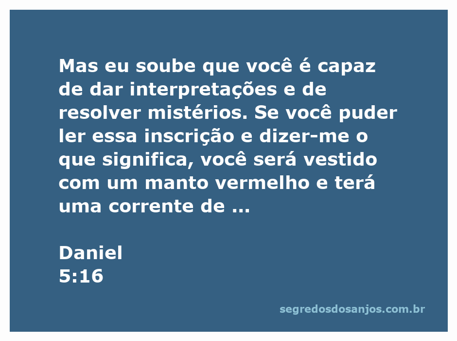 O profeta Daniel interpretando a escritura misteriosa diante do rei Belsazar.