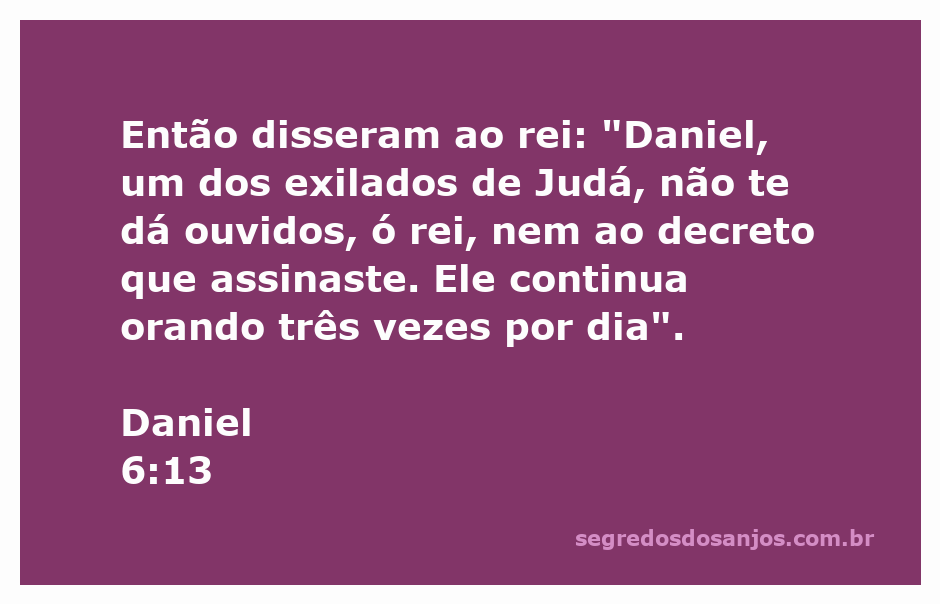 Daniel orando em sua cela, desafiando o decreto do rei.