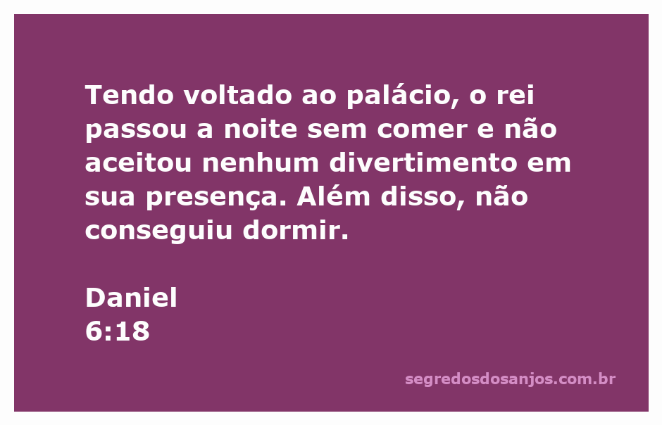 Rei angustiado em um palácio, refletindo sobre a situação de Daniel na cova dos leões.