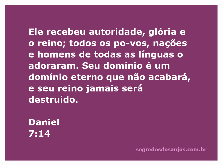 Ilustração representativa do versículo Daniel 7:14, mostrando a majestade e a autoridade de um rei eterno adorado por povos de diversas nações.