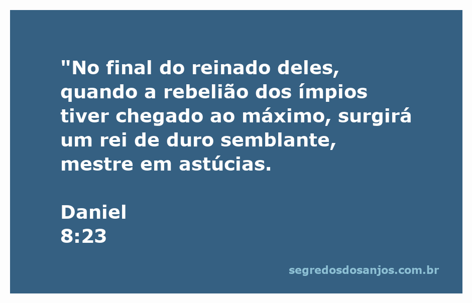 Imagem representativa do rei de duro semblante mencionado em Daniel 8:23, simbolizando a rebelião e astúcias dos ímpios.