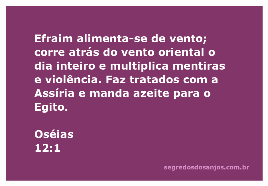 Uma ilustração representando Efraim em busca do vento, simbolizando a futilidade de suas ações e alianças.