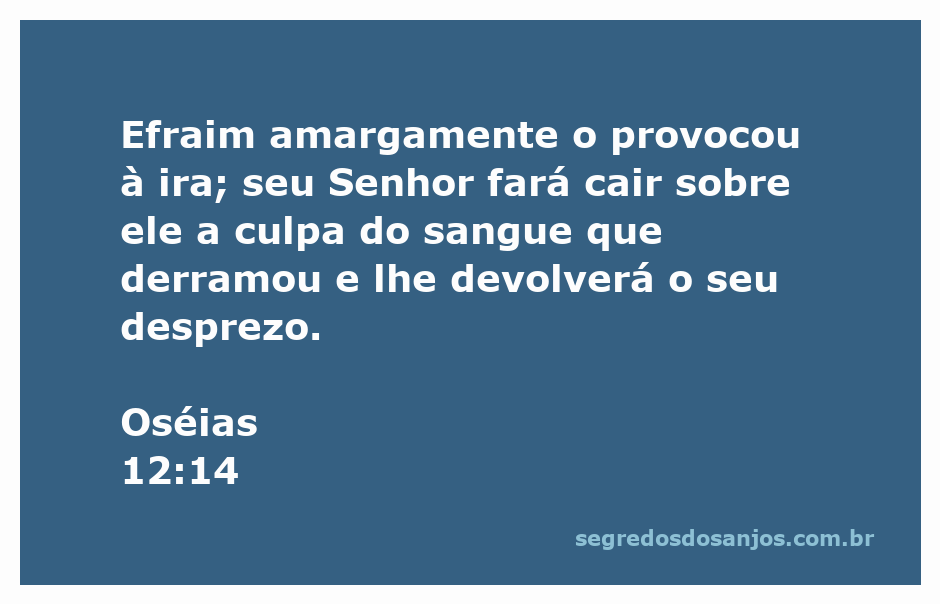 Imagem representativa do versículo Oséias 12:14, simbolizando a ira de Deus e a culpa de Efraim.