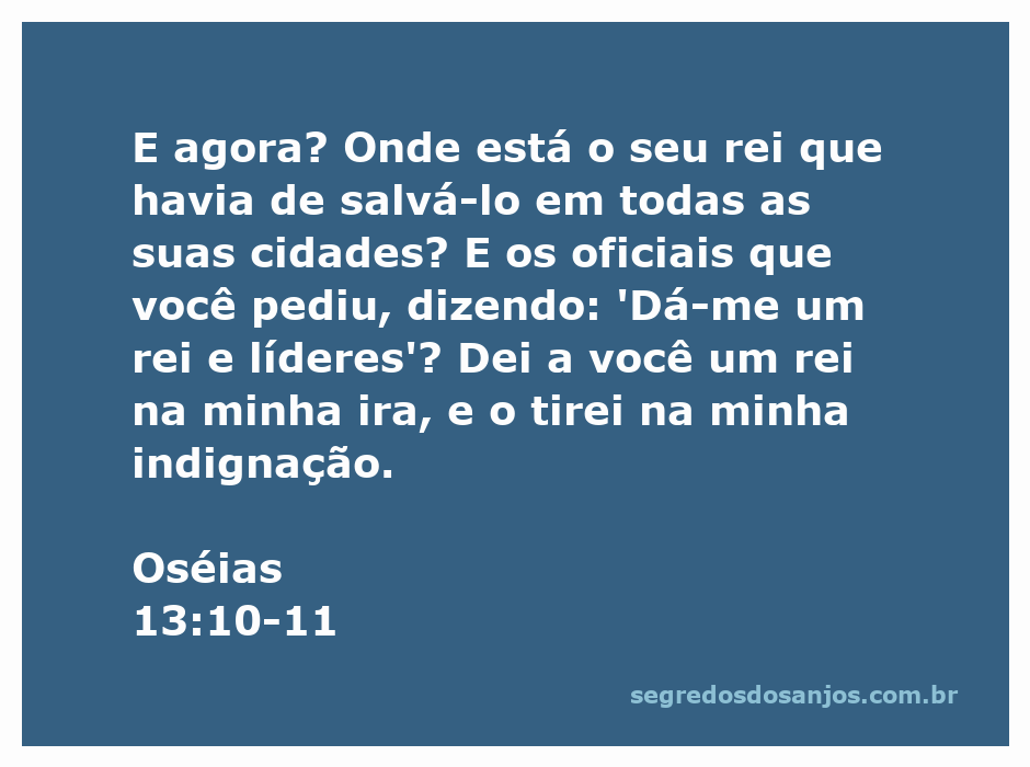 Imagem representativa da passagem bíblica de Oséias 13:10-11, destacando a reflexão sobre a autoridade e liderança em tempos de crise.