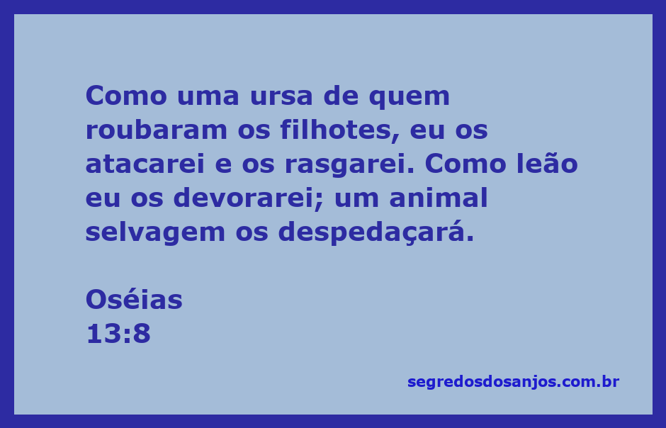 Ilustração de um leão e uma ursa simbolizando a força e a ferocidade, representando a advertência de Oséias 13:8.