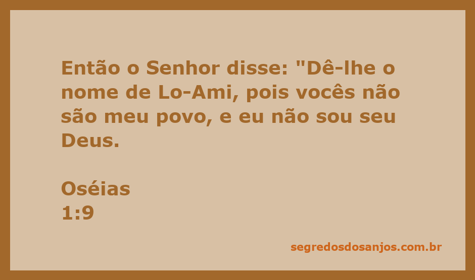 Imagem representativa de Oséias 1:9, destacando a rejeição e a nova identidade do povo de Israel.