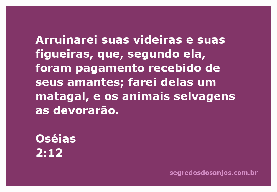 Imagem simbólica representando a destruição das videiras e figueiras em Oséias 2:12.