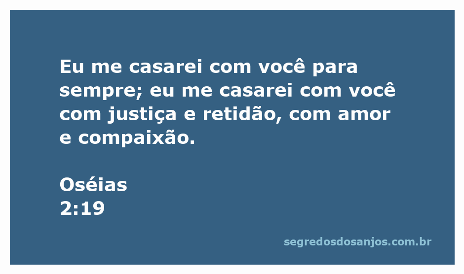 Casamento simbólico representando a união eterna entre Deus e seu povo, com ênfase em justiça, retidão, amor e compaixão.