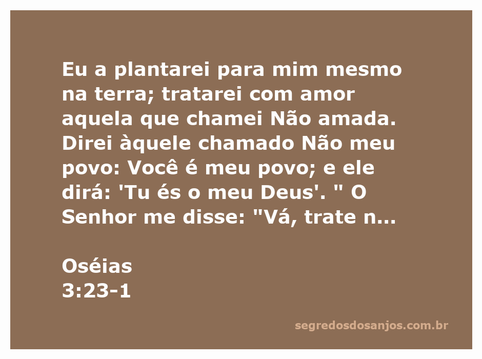 Imagem representativa do amor e da redenção em Oséias 3:23-1, simbolizando a restauração e o chamado de Deus ao seu povo.