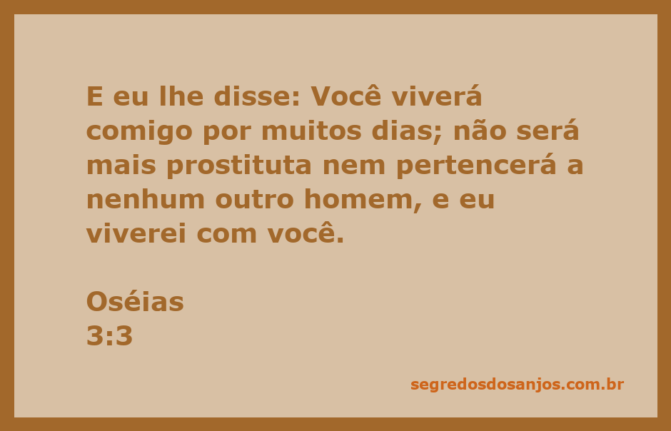 Imagem representativa do versículo Oséias 3:3, simbolizando amor e compromisso.