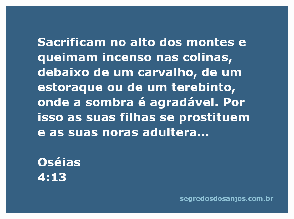 Ilustração de um altar em um monte, simbolizando os sacrifícios feitos ao Deus de Israel, com árvores ao fundo representando o local de adoração.