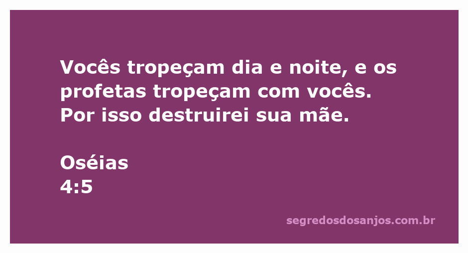 Ilustração representando a passagem bíblica de Oséias 4:5, mostrando a luta espiritual e as consequências do tropeço do povo e dos profetas.