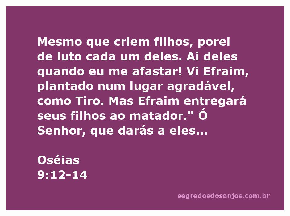 Imagem que representa a tristeza e a desolação mencionadas em Oséias 9:12-14, simbolizando o luto e a perda.