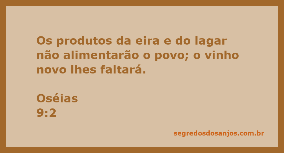 Imagem representativa da escassez de produtos agrícolas e vinho, simbolizando a mensagem de Oséias 9:2.
