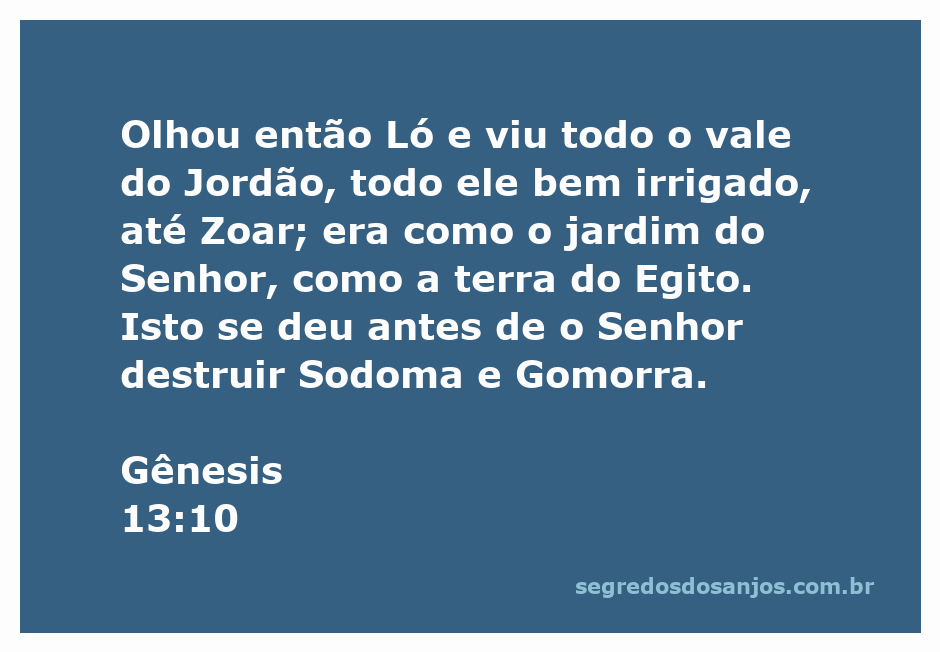 Vista do vale do Jordão, representando a beleza e fertilidade descritas em Gênesis 13:10.