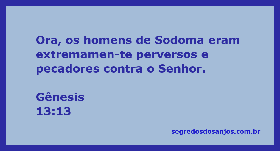 Representação dos homens de Sodoma como perversos e pecadores