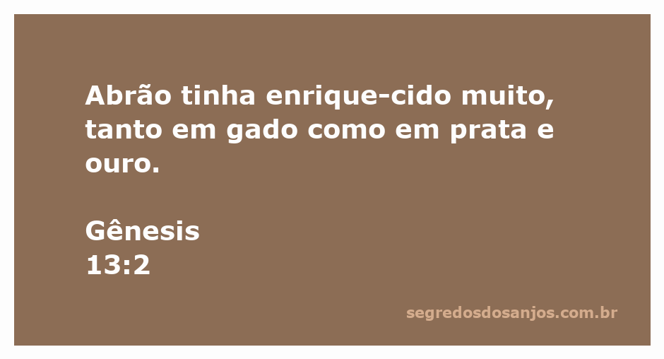Abrão rodeado por gado, ouro e prata, simbolizando sua riqueza conforme Gênesis 13:2.