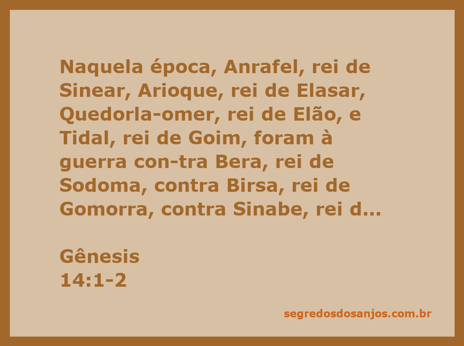 Reis da antiga Mesopotâmia se preparando para a guerra, inspirado em Gênesis 14:1-2.