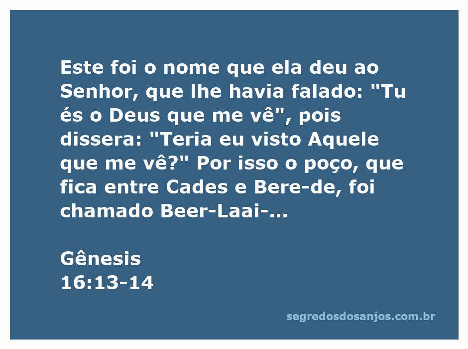 Imagem representativa do poço Beer-Laai-Roi mencionado em Gênesis 16:13-14, simbolizando a visão de Deus.