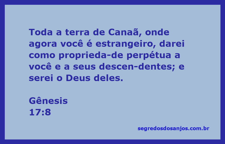 Imagem representando a promessa de Deus a Abraão sobre a terra de Canaã.