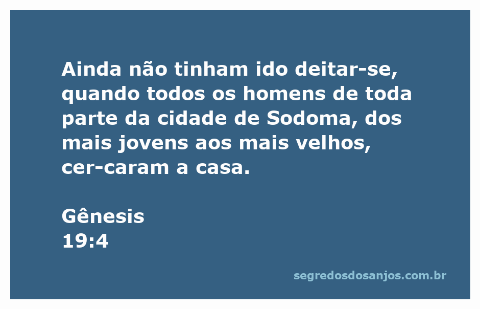 Homens de Sodoma cercam a casa em Gênesis 19:4, representando a impureza e o pecado da cidade.
