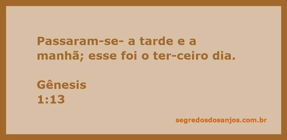 Representação do terceiro dia da criação, onde Deus separa a luz das trevas.