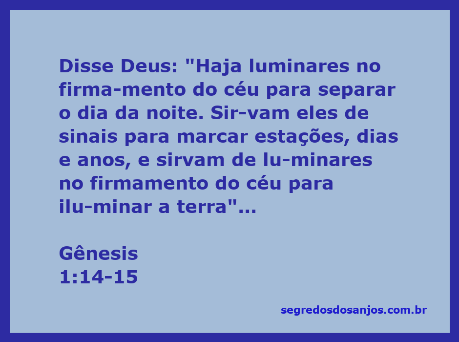Imagem representativa dos luminares no firmamento, simbolizando a criação de Deus conforme Gênesis 1:14-15.
