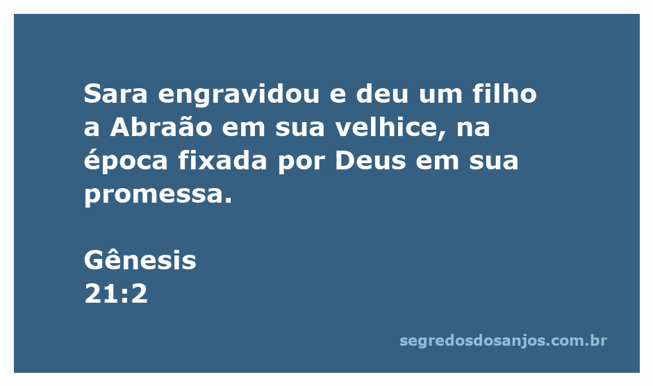 Sara dando à luz a seu filho, simbolizando a promessa de Deus a Abraão