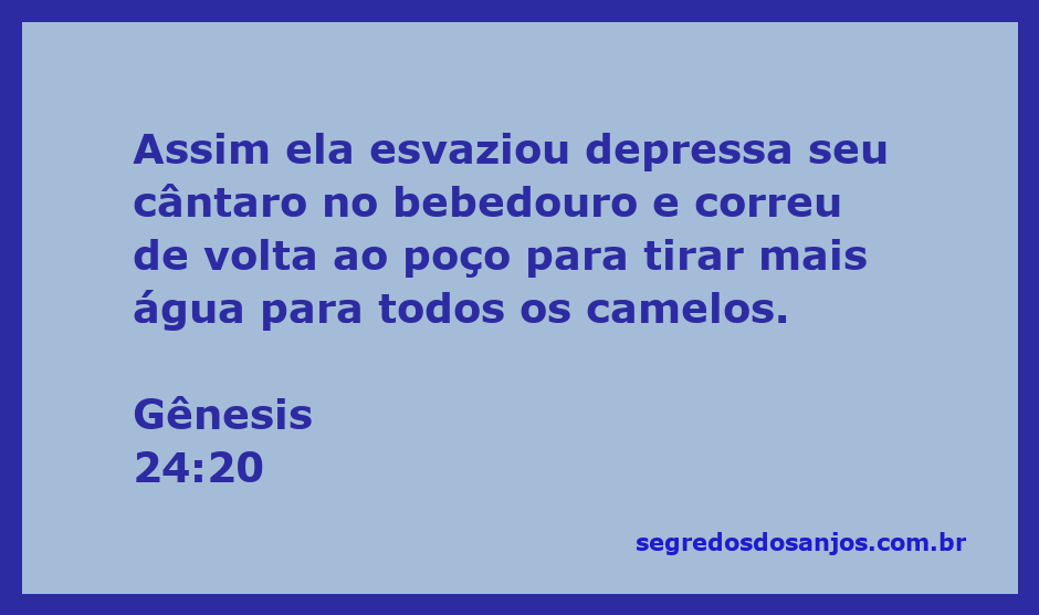 Uma mulher esvaziando um cântaro no bebedouro, simbolizando generosidade e serviço.