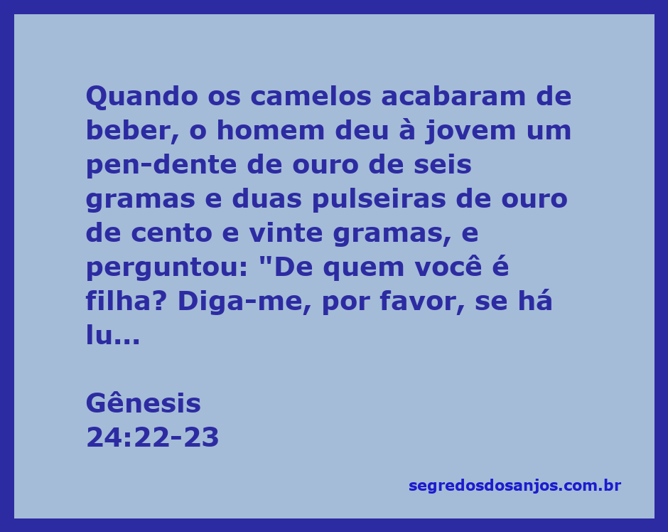 Um homem presenteando uma jovem com um pendente de ouro e pulseiras, simbolizando um encontro significativo da Bíblia.