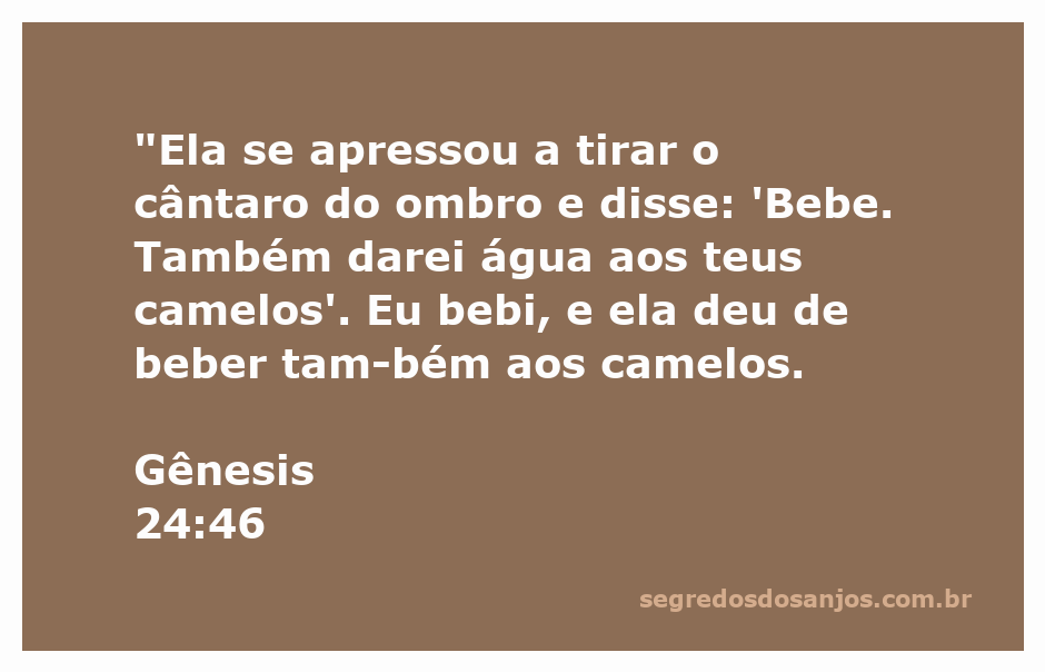 Uma mulher oferecendo água a um homem e a camelos em um ambiente desértico, simbolizando generosidade e acolhimento.