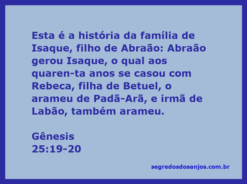 Imagem que ilustra a história da família de Isaque, filho de Abraão, com foco em seu casamento com Rebeca.