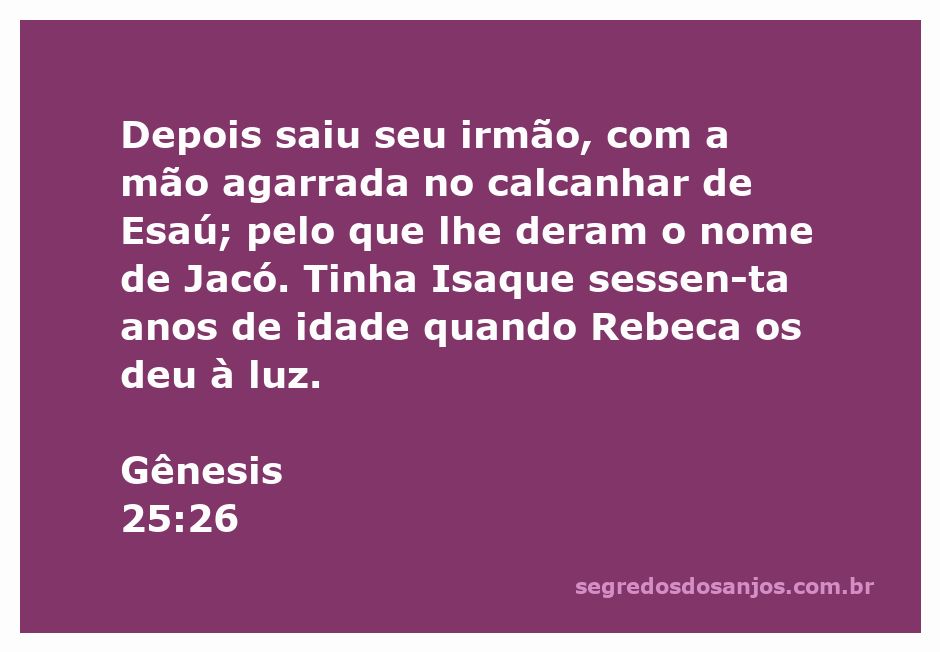 Representação artística do nascimento de Jacó e Esaú, com Jacó segurando o calcanhar de Esaú.