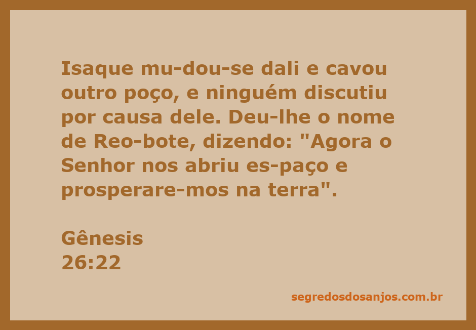 Imagem representativa de Isaque cavando um poço, simbolizando prosperidade e espaço aberto por Deus.