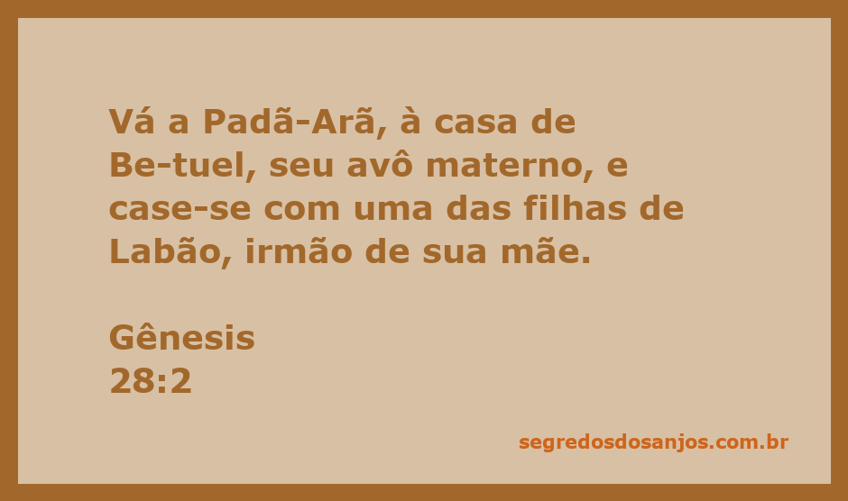 Imagem representativa de Gênesis 28:2, mostrando a jornada de Jacó em direção a Padã-Arã.