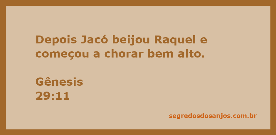 Jacó beijando Raquel, expressando emoção e amor, com lágrimas nos olhos.