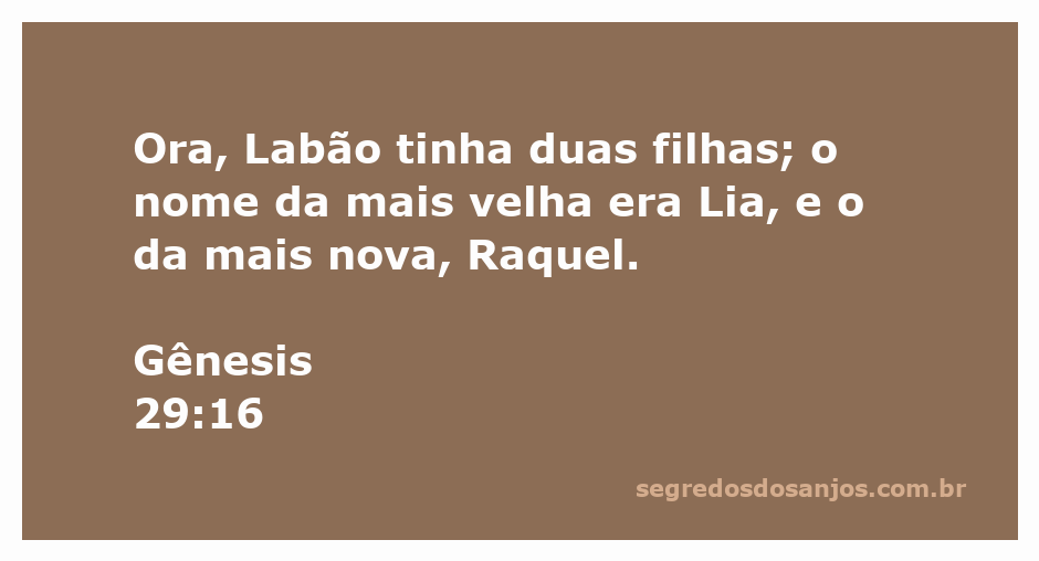 Ilustração das filhas de Labão, Lia e Raquel, conforme descrito em Gênesis 29:16.