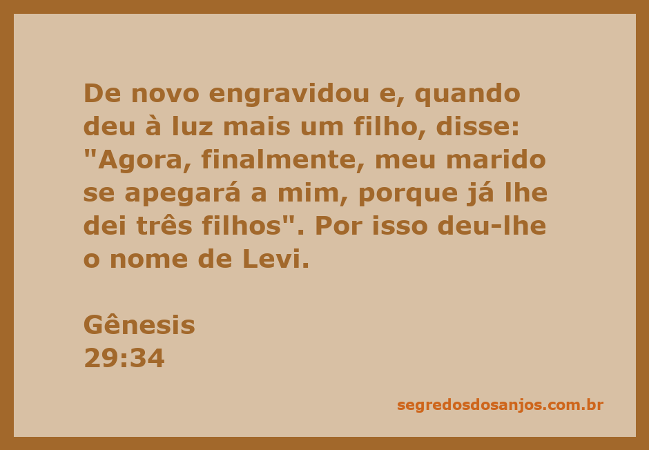 Imagem representativa da história de Lia e seus filhos na Bíblia, destacando o nascimento de Levi.