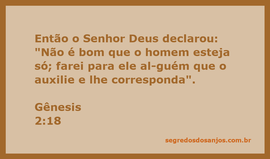 Imagem representando a criação de uma parceira para o homem, simbolizando a importância da companhia.