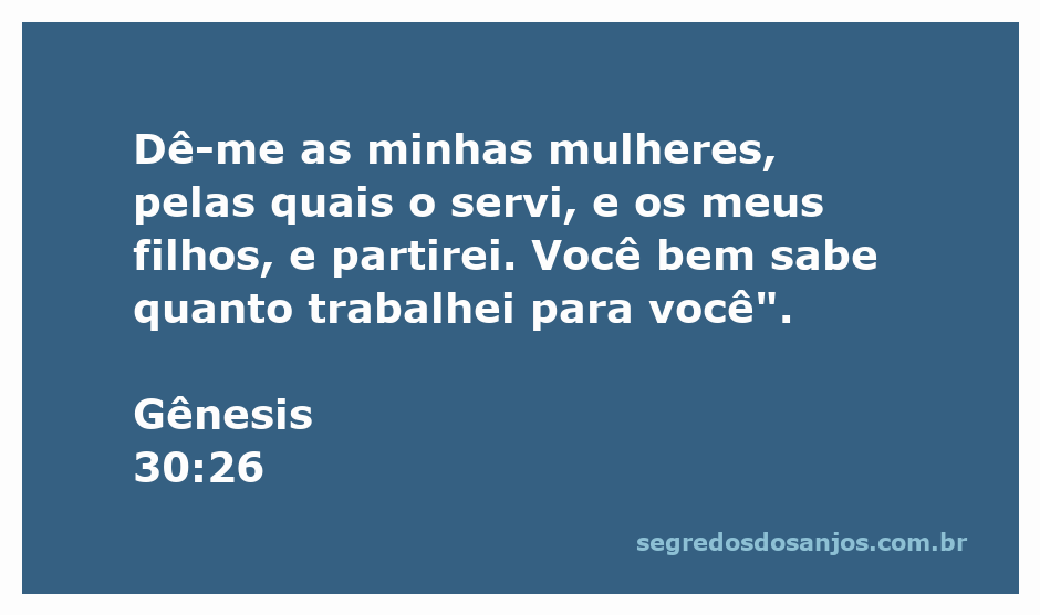 Jacó pede a Labão suas esposas e filhos após anos de trabalho duro.