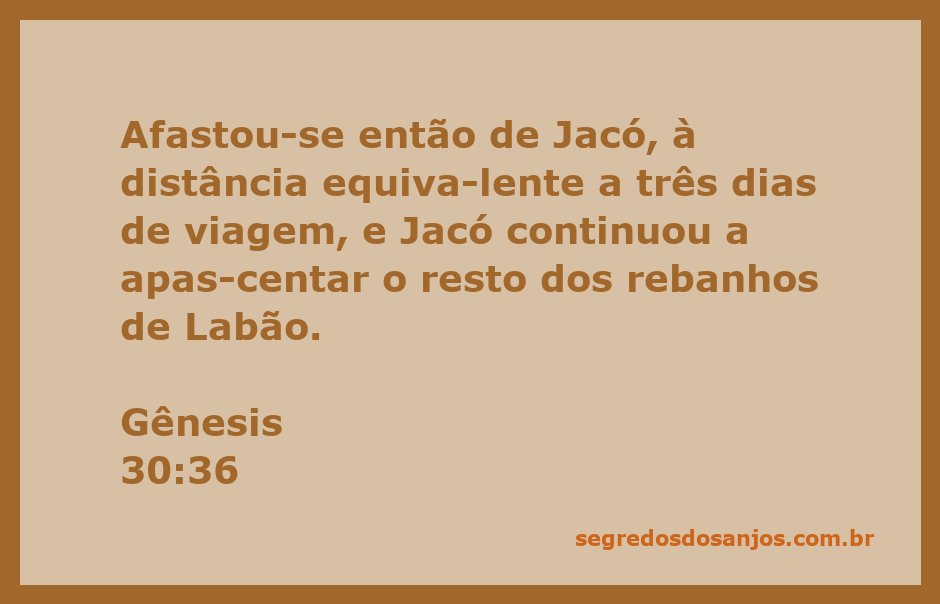 Jacó apascentando rebanhos enquanto se afasta de Labão