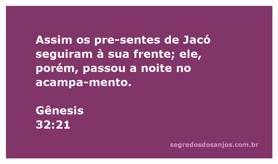 Ilustração de Jacó preparando presentes enquanto passa a noite no acampamento, refletindo sobre sua jornada.