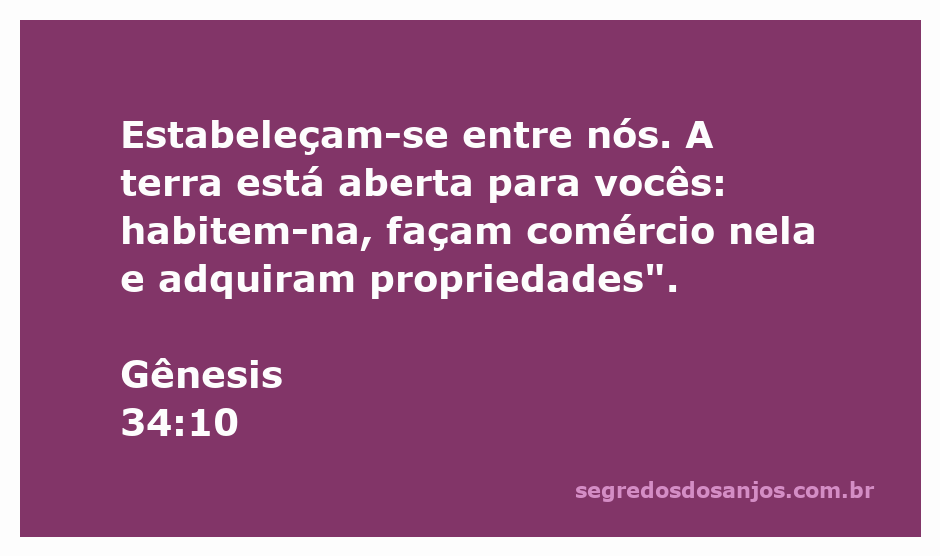 Imagem representativa das terras de Gênesis 34:10, simbolizando a oferta de habitação e comércio.