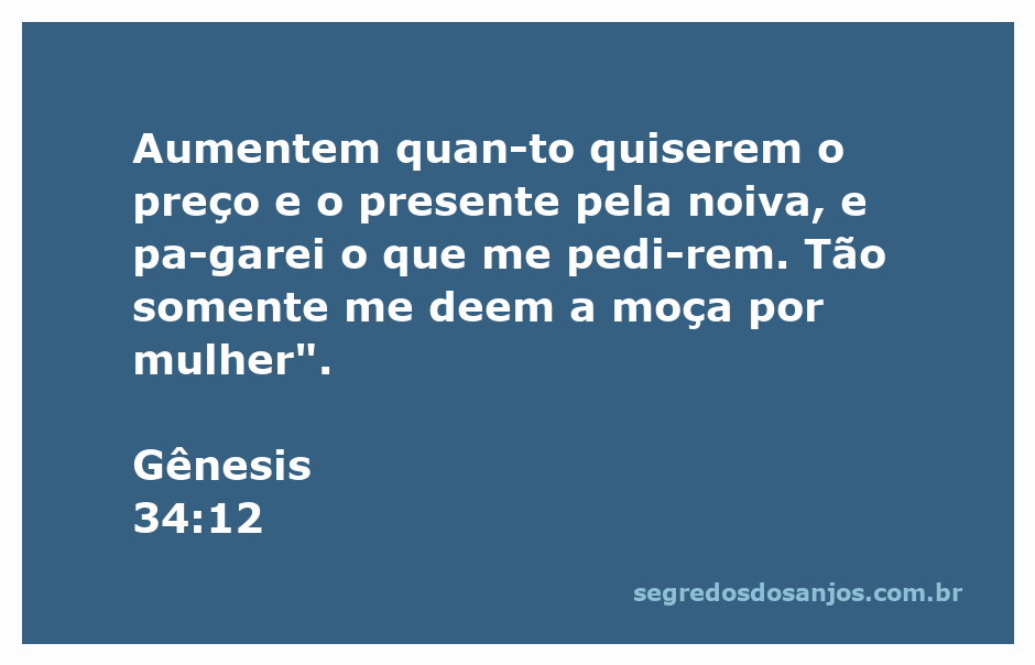 Um homem pedindo a mão de uma mulher em casamento, simbolizando o versículo Gênesis 34:12.