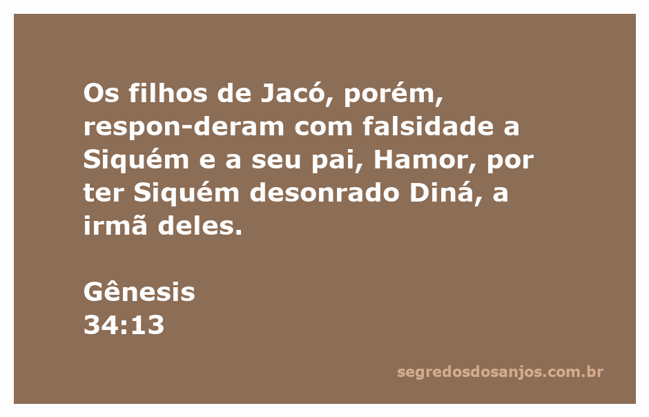 Os filhos de Jacó confrontam Siquém e Hamor após a desonra de Diná.
