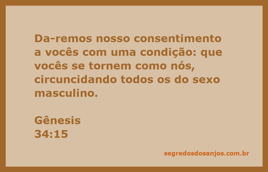 Ilustração da negociação entre as famílias de Siquém e Jacó sobre a circuncisão como condição para o consentimento.