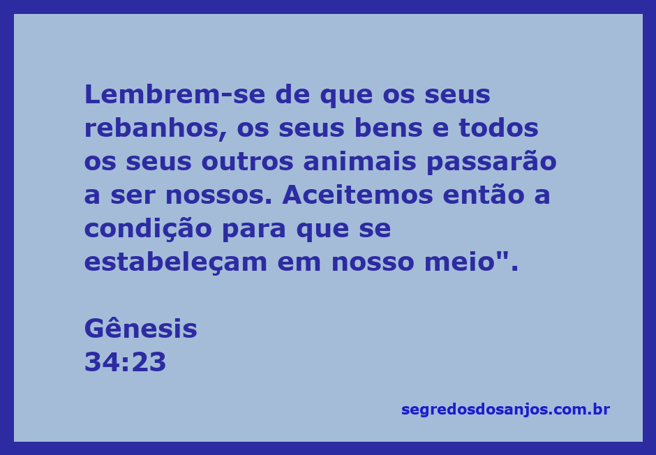 Imagem representativa da passagem de Gênesis 34:23 sobre acordos e possessões entre rebanhos.