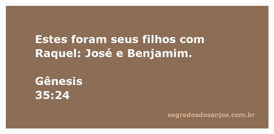Imagem representando os filhos de Raquel na Bíblia: José e Benjamim.